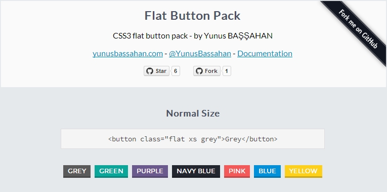 Flat Button Pack